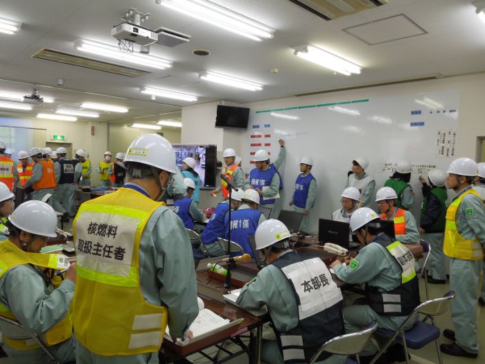 【緊急対策本部訓練】緊急対策本部内での情報共有