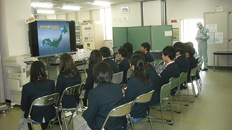 職業体験の様子